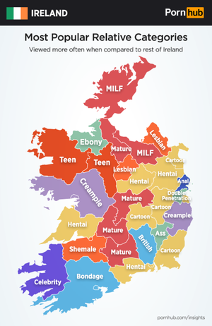 Ireland - This Infographic Shows Ireland's Porn Habits By County In 2017 - Lovin  Dublin