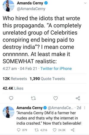 Amanda Cerny Fucked - Amanda Cerny on twitter : r/india