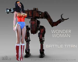 3d Superheroines Deviantart Sexy - Milk Wonder Woman Vs. B.T.1000 Part 2 - Wonder Woman â€“ Hentai.bang14.com
