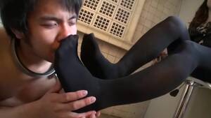 japanese nylon foot fetish - Japanese Goddess boot and sweaty nylon feet