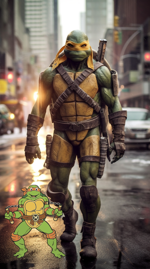 Megan Fox Tmnt Porn - Ai Brings The Teenage Mutant Ninja Turtles To Life! What is your favorite  turtle? : r/midjourney