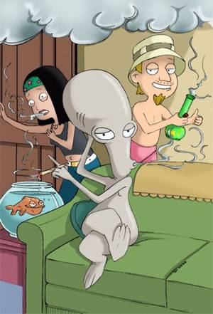 Naked American Dad Roger Porn - Les fumeurs d'American Dad by Pikamine on deviantART