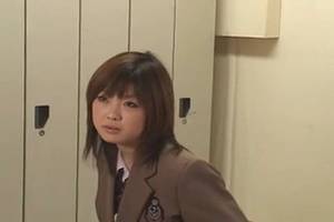 japanese lesbians facials - Raunchy Japanese lesbian teacher seduces her teenage student