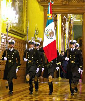 Mexican Military Porn - MilitaryPorn: Porn that gets your barrel hot. Mexican army war college  cadets escorting the flag during an official celebration [800x945]