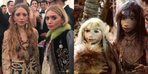 Fox Megan Porn Mary Kate Olsen - The Olsen twins attended the Met Gala last night, cosplaying as the last 2  gelfling from The Dark Crystal. : r/funny