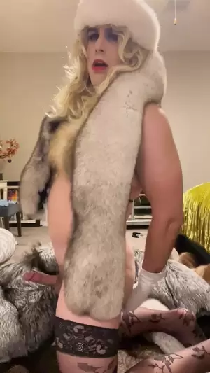 crossdresser shemale fur coat - Trannies In Fur Coats Porn | Anal Dream House