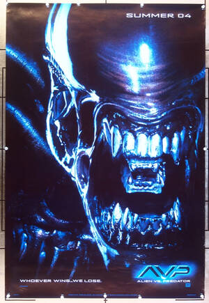 Alien Vs Predator Porn Fiction - Original Avp: Alien Vs. Predator (2004) movie poster in C8 condition for  $35.00