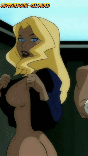 cartoon black canary nude - Rule 34 - animated black canary blonde blonde hair bouncing breasts choker  dc dc comics dcau edit female female focus female only gif green arrow  justice league justice league unlimited lipstick naked