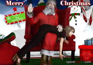 christmas spanking - Christmas Spankings For Nice Girls & Naughty Ones - spankred 3d -