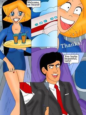 Airplane Sex Comics Porn - flight attendant Porn Comics