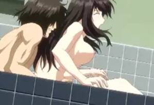 japanese cum bath hentai - Hot bigboobs hentai sucking cock and fucking in the bathtub - vikiporn.com