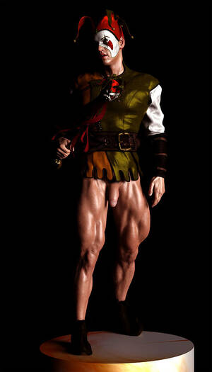 Clown Porn Nude Male Good Looking - Male Jester Clown 4 Digital Art by Barroa Artworks - Fine Art America