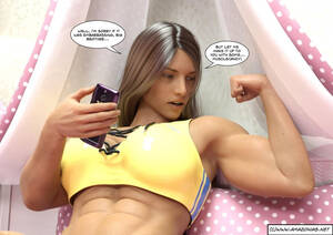 Muscle Girl Porn Captions - Muscles in the Family - chapter 7 - Amazonias