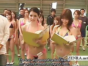bizarre japanese bottomless - Subtitled Japanese bottomless group racing sex game