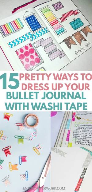 Bullet Bill Porn - 15 Creative Bullet Journal Washi Tape Ideas that STICK OUT