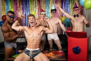 Birthday Porn For Men - Birthday Boy Felix Fox Sits On Michael Boston's Hard Cock During A Game Of  â€œGay Porn Musical Chairsâ€