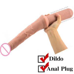 long anal dildo sex toy - 16inch Super Long Double Dong Anal Dildo Solid Soft Dual Use Gode Vagina  Ass Insert Woman