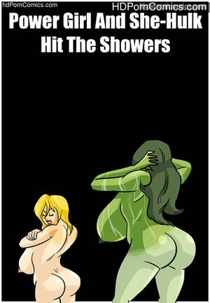 Hit Girl Porn Comics - Power Girl And She-Hulk Hit The Showers Sex Comic | HD Porn Comics