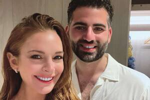 Lindsay Lohan Interracial Porn Captions - Lindsay Lohan Calls FiancÃ© Bader Shammas Her 'Husband' in Sweet Post