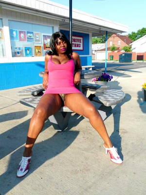big black public nude - Public nude ebony sluts spreads legs for you, big picture #3.
