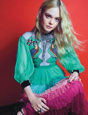 18 Year Old Porn Star Shirt Rainbow - Elle Fanning Just Turned Afterparty Age