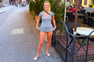 blonde upskirt gallery - Blonde Upskirt Porn Pic - EPORNER