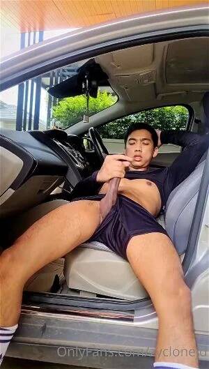 jerking off in car - Watch Thai Jerking Off in the Car - Gay, Thai, Jerking Porn - SpankBang