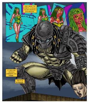 Alien Vs. Predator Porn Comics - Wonder Woman vs Predator â€“ Part 1-3 free Cartoon Porn Comic | HD Porn Comics
