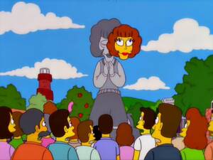 maude flanders cartoon sex movies - Scullyfied Simpsons: â€œI'm Goin' to Praiselandâ€ (Season 12, Episode 19) â€“  The Review Nebula