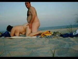 bbw beach couple - Chubby Couple have sex on the beach | xHamster