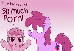 Berry Punch Porn - 856969 - suggestive, artist:skoon, berry punch, berryshine, ruby pinch,  earth pony, pony, unicorn, ask berry punch, dialogue, duo, female, filly,  implied foalcon, jaded pinch, mare, open mouth, reaction image, simple  background, white
