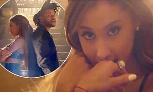 Ariana Grande Tits - Ariana Grande collaborates with The Weeknd in video for Love Me Harder |  Daily Mail Online