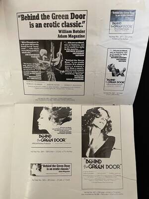 Marilyn Chambers Sex - Behind The Green Door 1973 Marilyn Chambers Adult Film Porn Star Poster  Porno | eBay