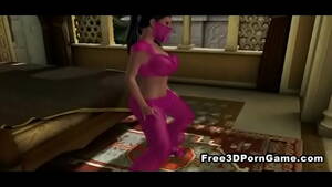 3d Belly Dancer Porn - Foxy 3D cartoon belly dancer gets naked and dances - XVIDEOS.COM