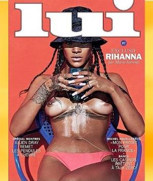 french nudist magazines - rihanna nude topless naked Lui magazine porn sex breasts boobs