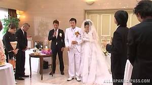 Bride Gangbang Porn - Japanese bride gets fucked by a few men after the ceremony