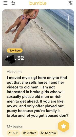 amateur girlfriend nude beach - There's not being over your ex and then there's this ðŸš©ðŸš©ðŸš© : r/Bumble