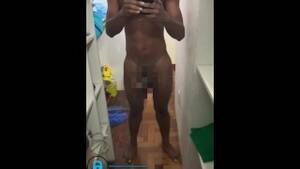 big black dick in mirror - Boy Showing Big Black Cock on Mirror - Pornhub.com