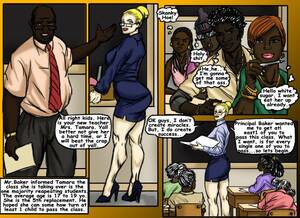 Black Cartoon Porn Teacher - Teach Tamara- illustrated interracial - Porn Cartoon Comics