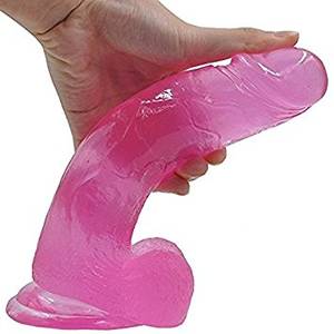 big dildo cock balls - XIKEZAN 8" Lifelike Huge Dildo Realistic Penis Sex Toys with Suction  Cup Base & Balls