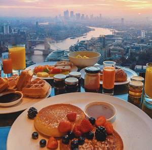 morning breakfast - Brekkie with a view!