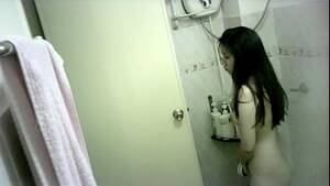 japanese teen girls bathing - Voyeur Spying On A Beautiful Japanese Girl In The Shower Video at Porn Lib