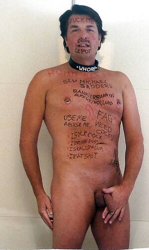 Boy Body Writing Porn - Gay Body Writing Humiliation | Gay Fetish XXX