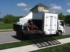 Hardscape Porn - One of our newest models the Super Hardscape Truck. The MR-750 loading ramp