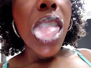 Ebony Spit - Watch Foam Bubbles - Solo, Ebony, Spit Fetish Porn - SpankBang