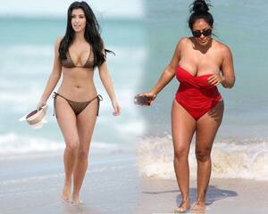 naked kim kardashian at beach - Hot For Sister? Rob Kardashian Follows Kim's Porn Star Parody Queen On  Twitter â€“ See The Sexy Pics!