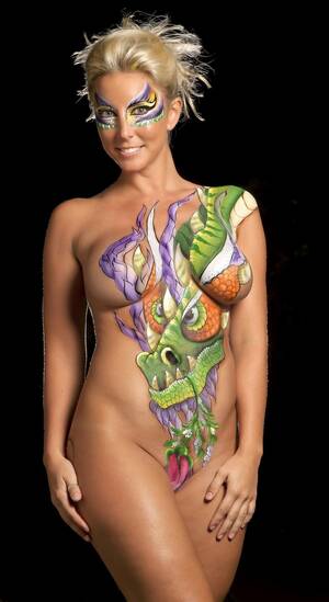 Brazilian Porn Big Tits Body Paint - Nude body painting - 73 photo