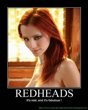 Anal Redhead Demotivational Poster - Enjoy hot free big tit redhead porn pics, where the girls you can only  dream of are showing you their big and juicy melons.