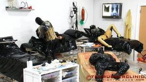 Leather Orgy - Heavy Rubber 4-Some Piss Orgy. Therubberclinic com (170 MB)