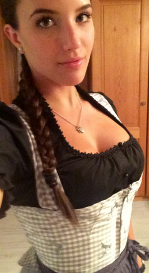 Bavarian Porn Pigtail - kerrigold: Btw guys and girls.. This is a real traditional Bavarian Dirndl  Not that crap that Paris Hilton wears whenever she goes to the Oktoberfest  Tumblr Porn